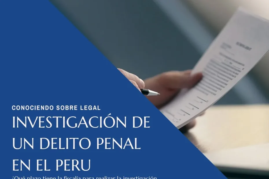 investigacion de un delito penal