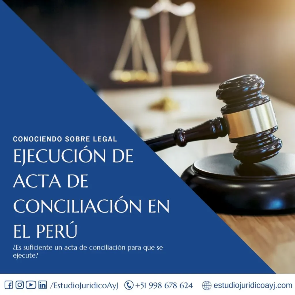 ejecucion de acta de conciliacion