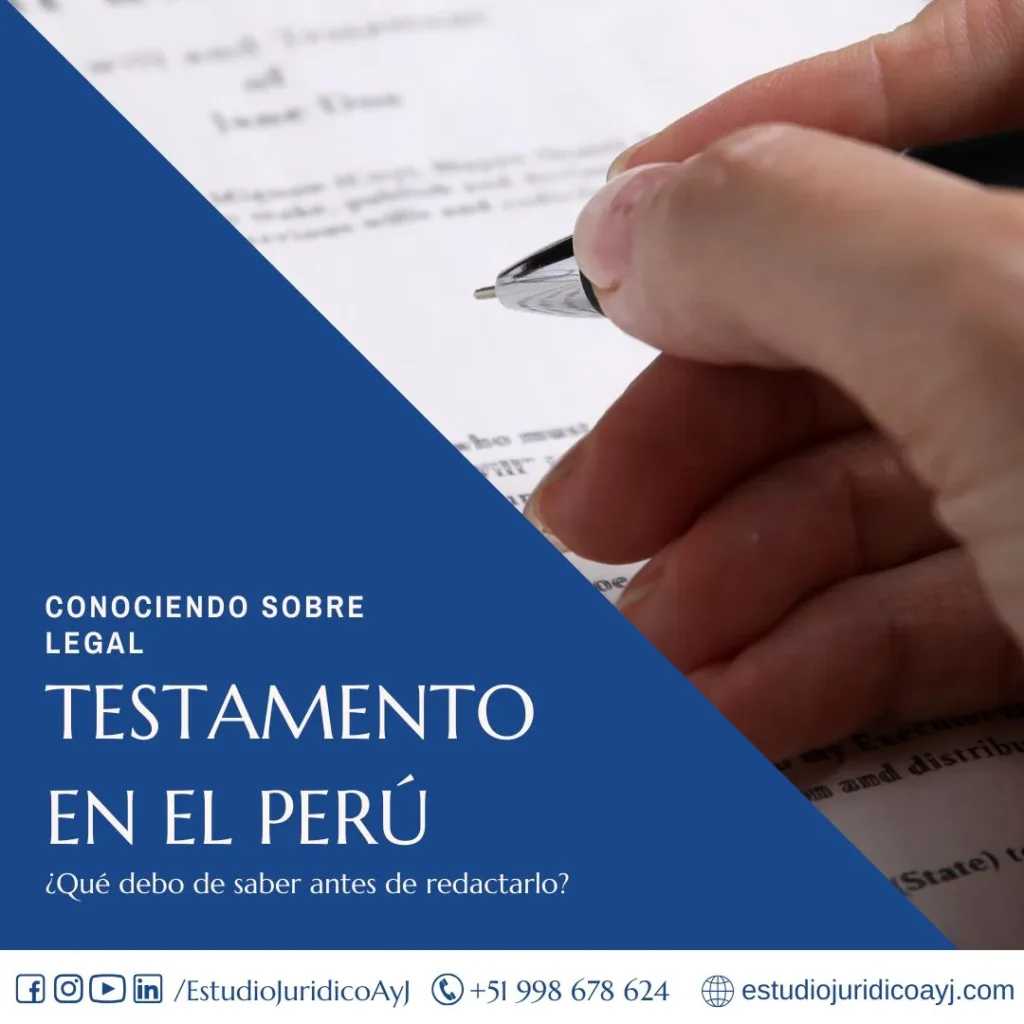 Testamento en el Perú