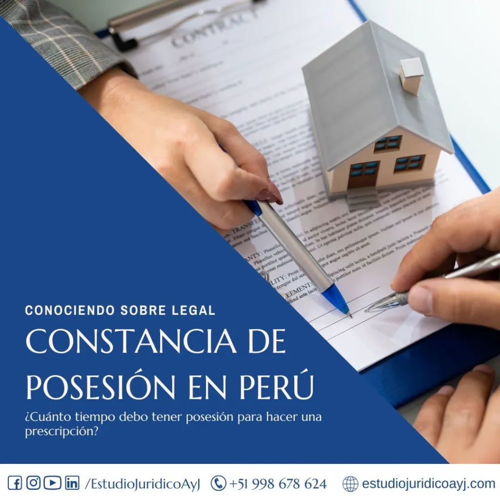 constancia de posesion